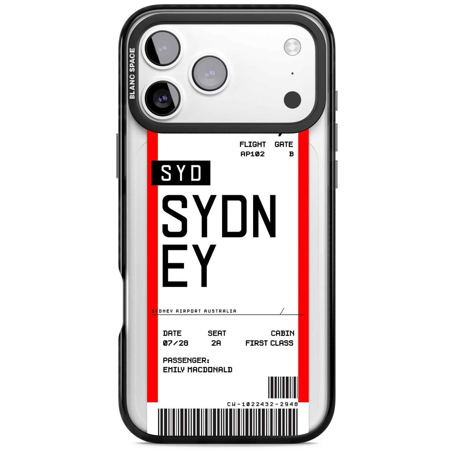 Personalised Sydney Boarding Pass