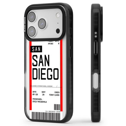 Personalised San Diego Boarding Pass