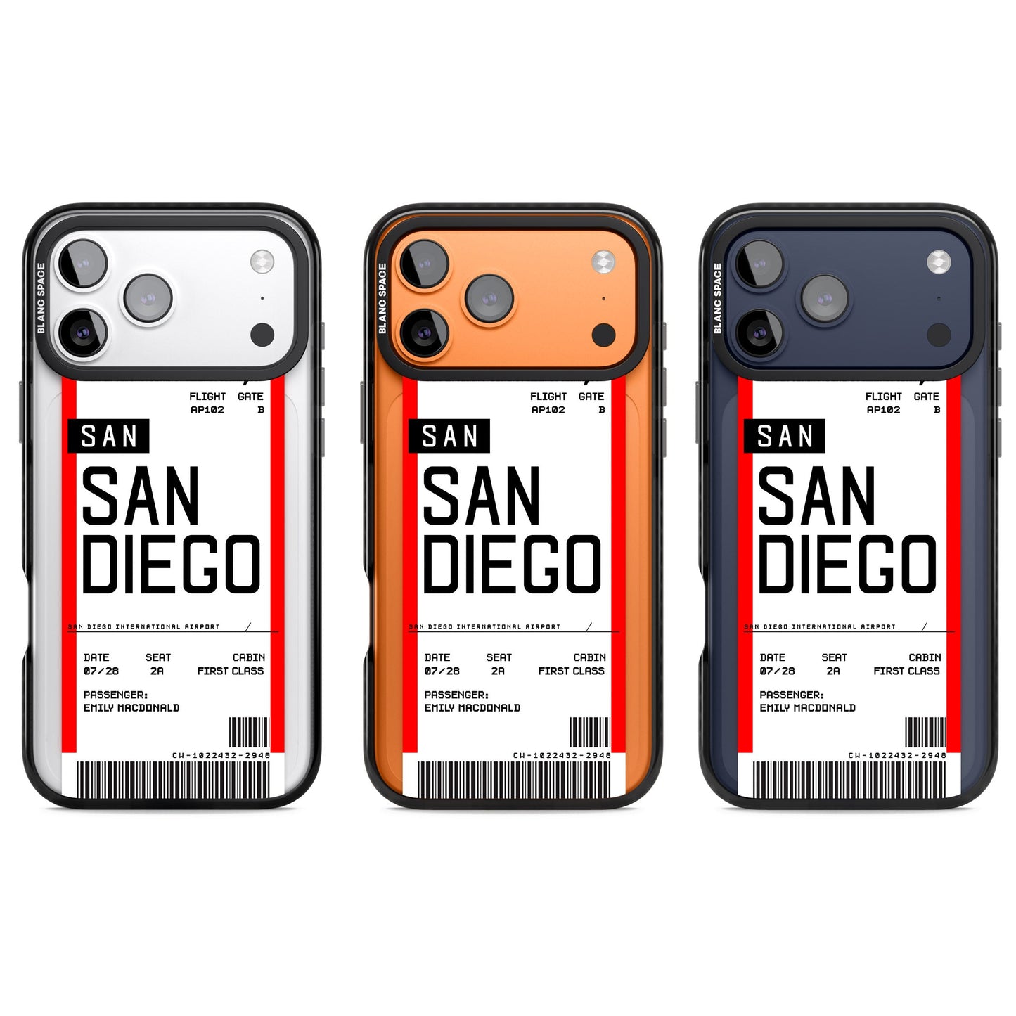 Personalised San Diego Boarding Pass
