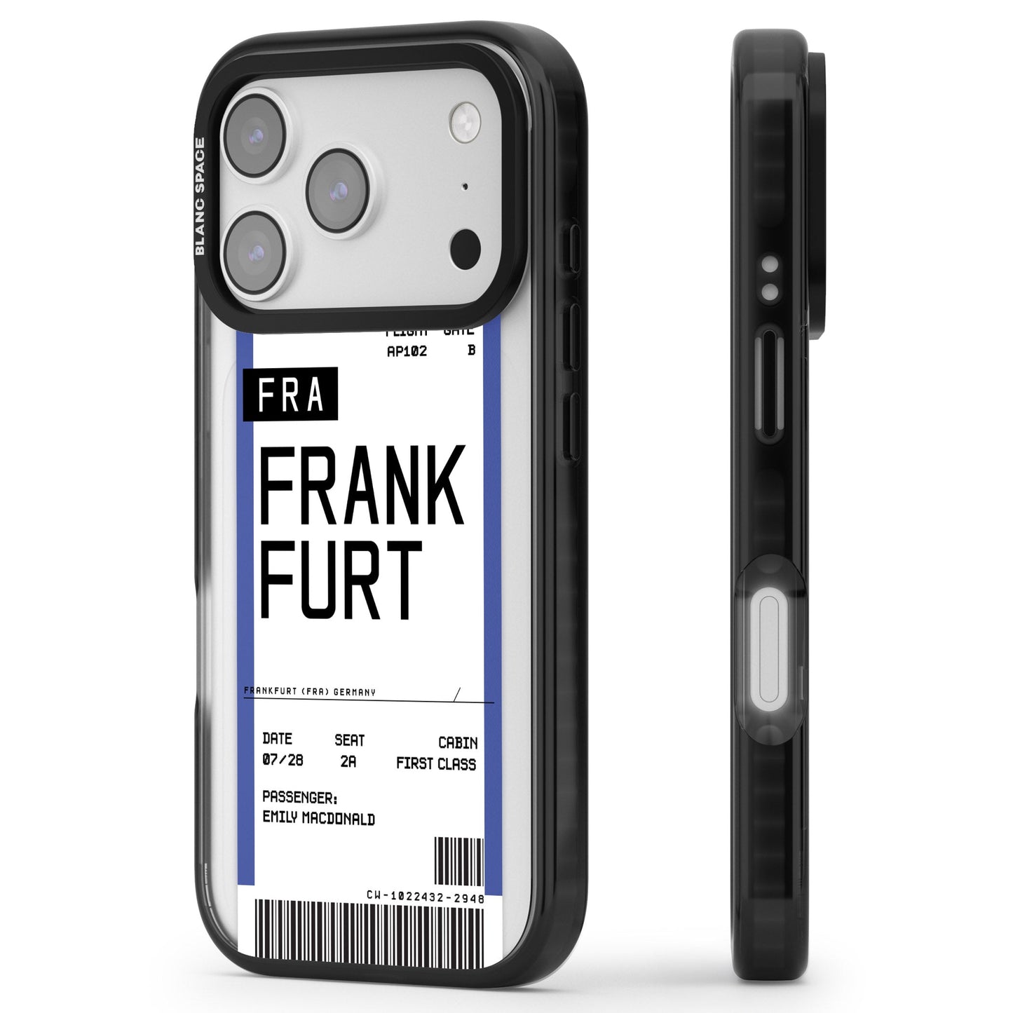 Personalised Frankfurt Boarding Pass
