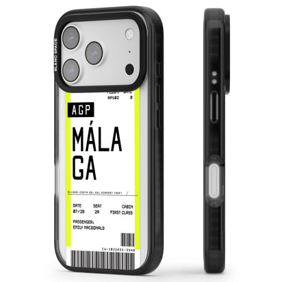 Personalised Málaga Boarding Pass