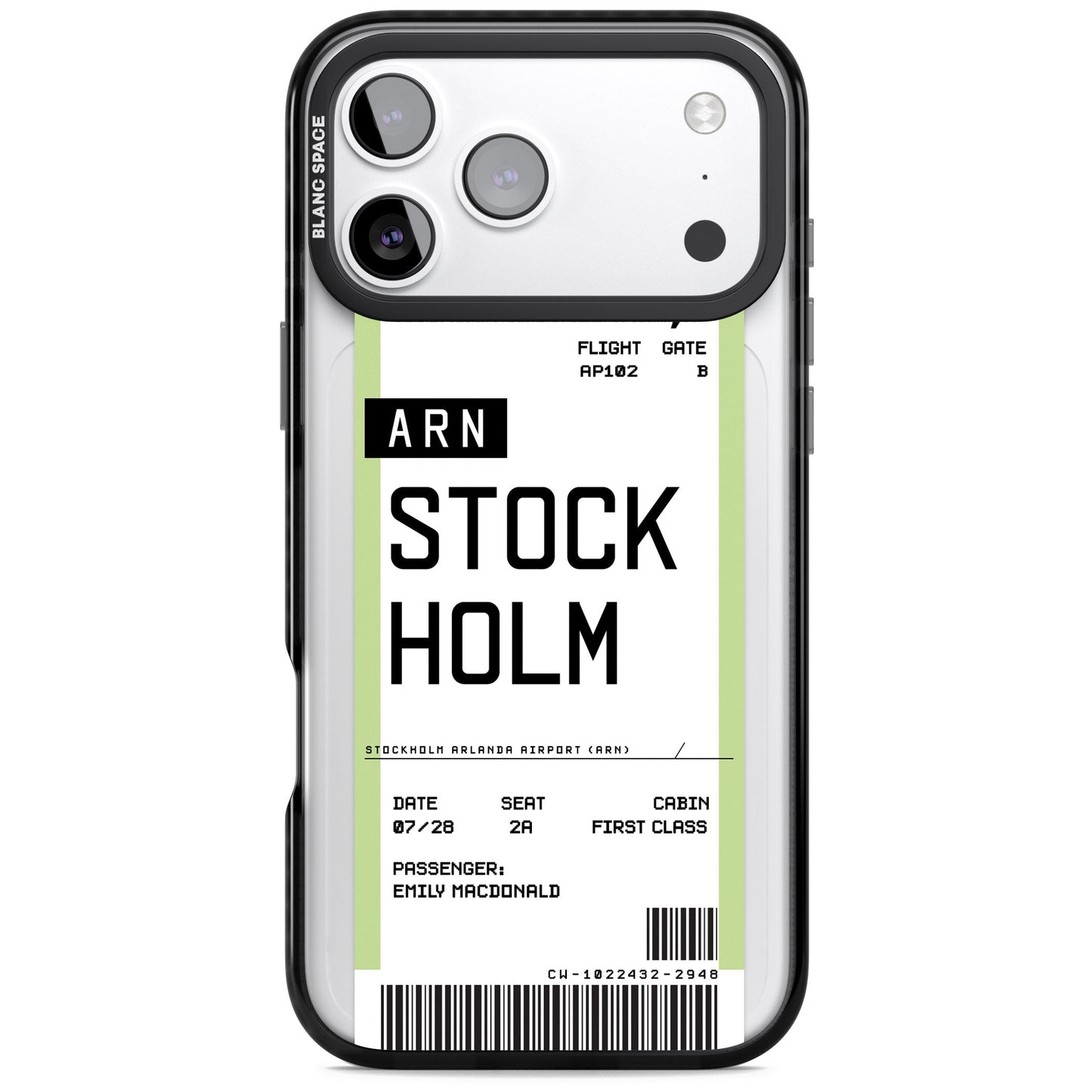 Personalised Stockholm Boarding Pass