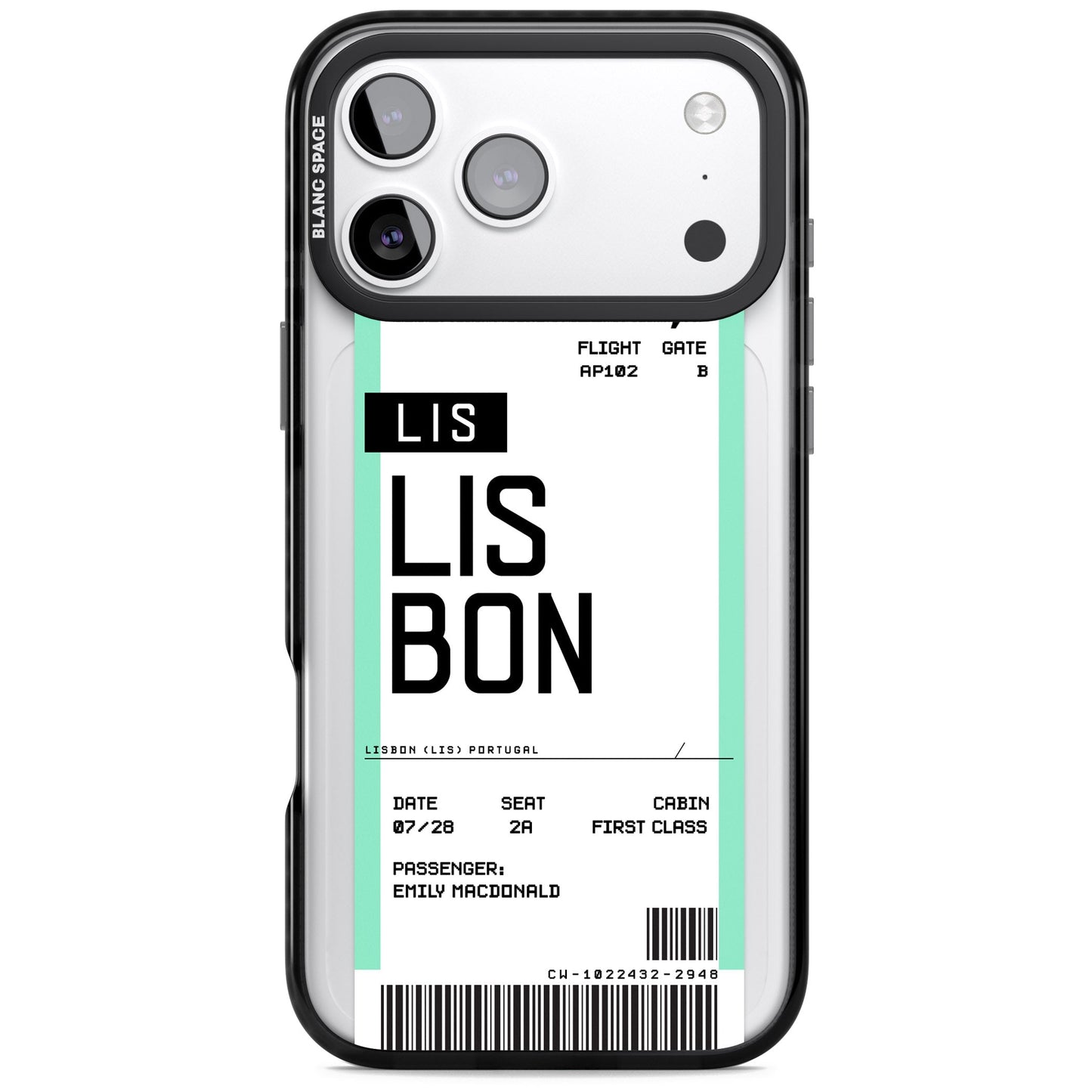 Personalised Lisbon Boarding Pass