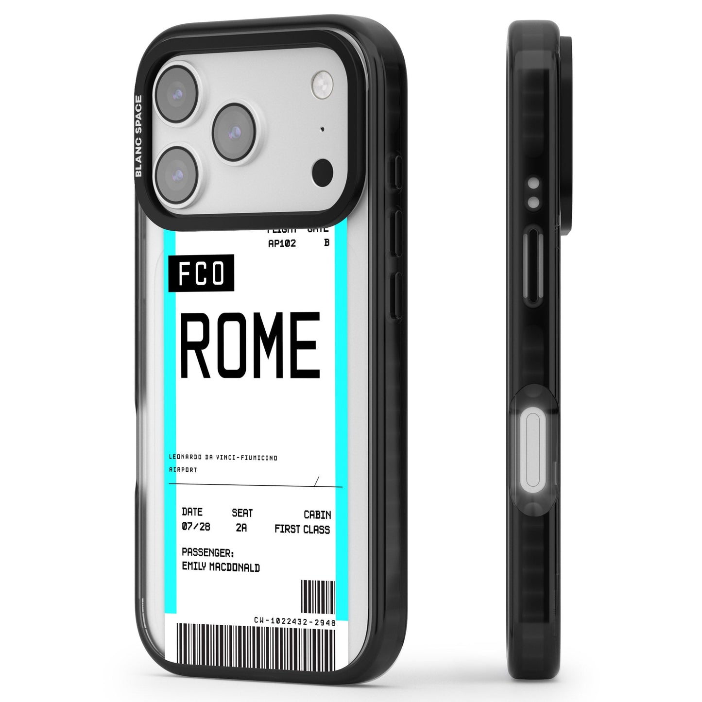 Personalised Rome Boarding Pass