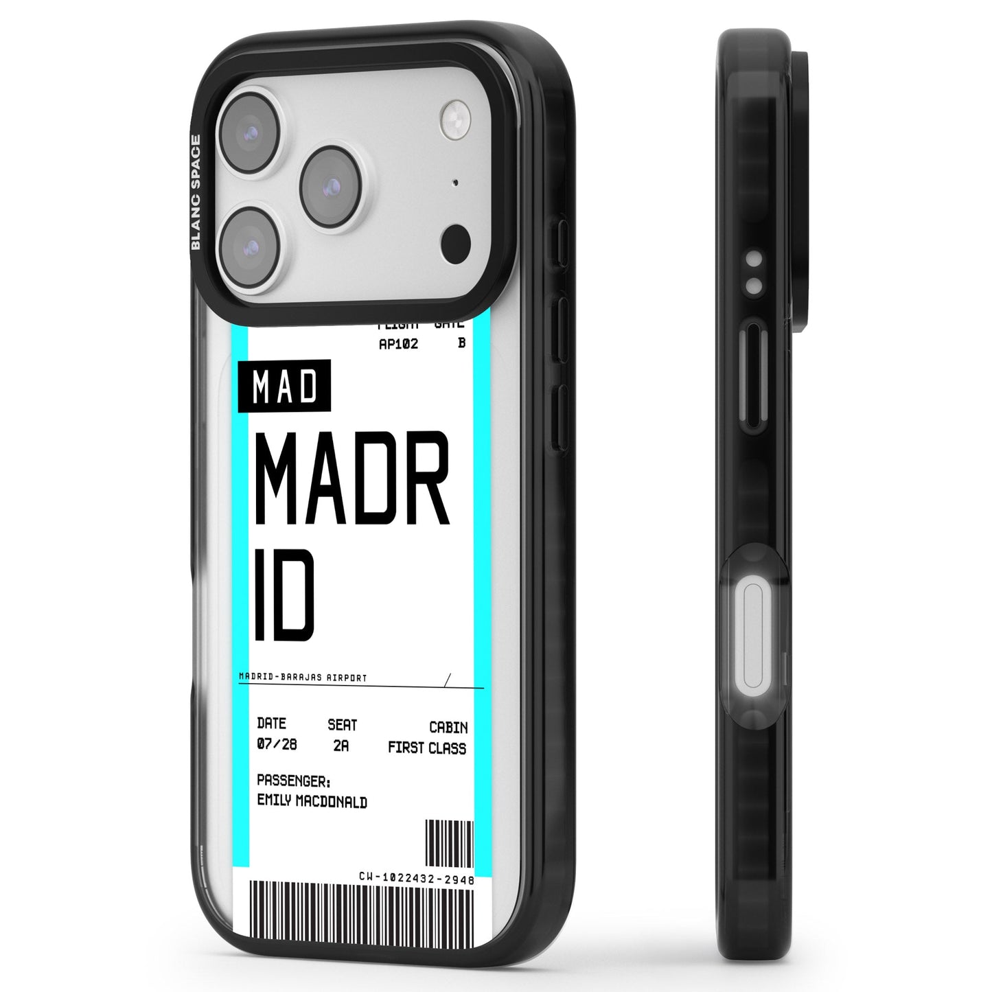 Personalised Madrid Boarding Pass