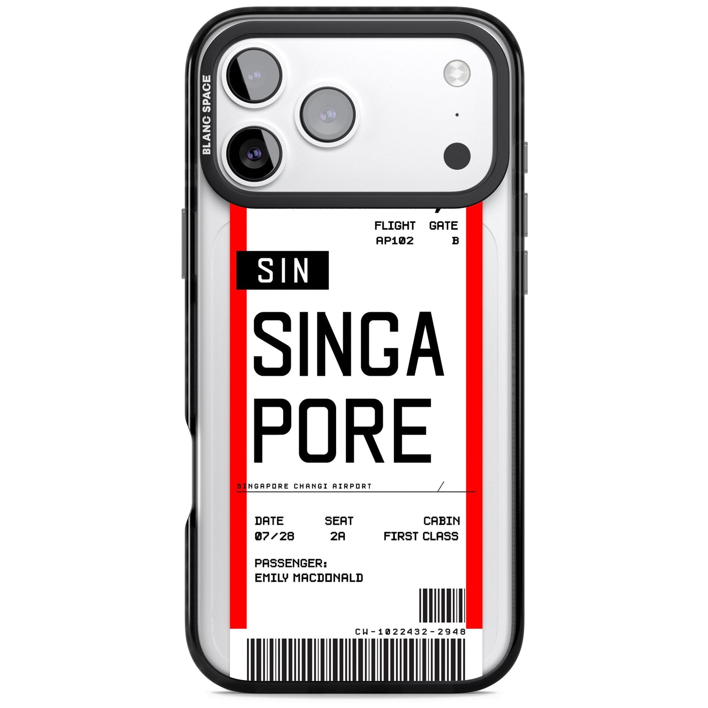 Personalised Singapore Boarding Pass