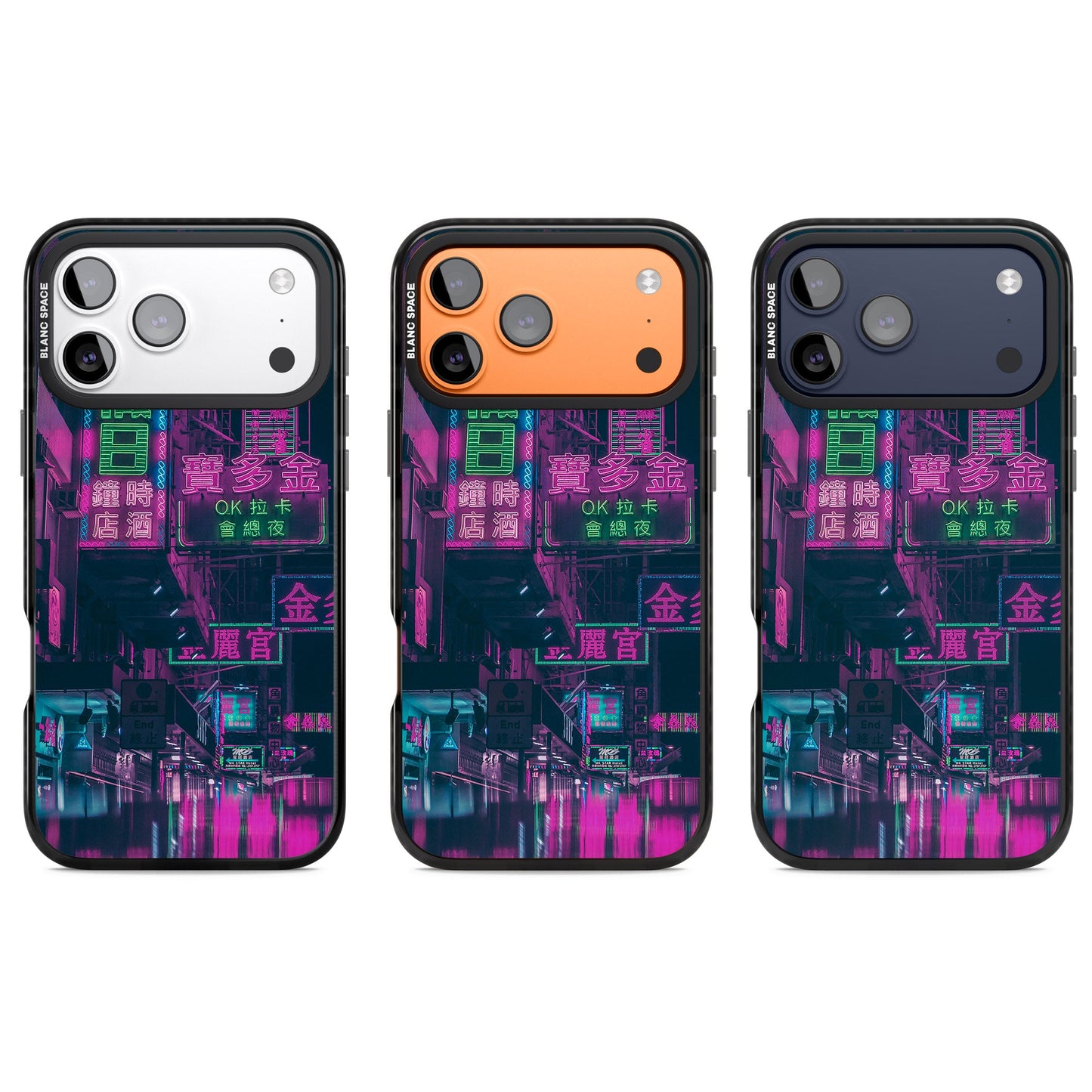 Bande nocturne au néon