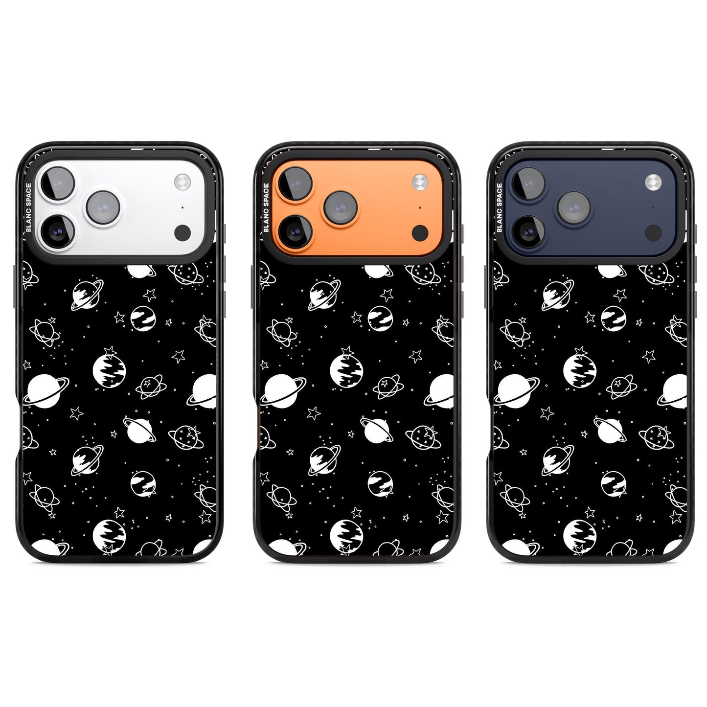 White Planets On Black