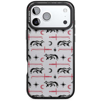 Motif renard et lame