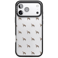 Motif de chien whippet transparent