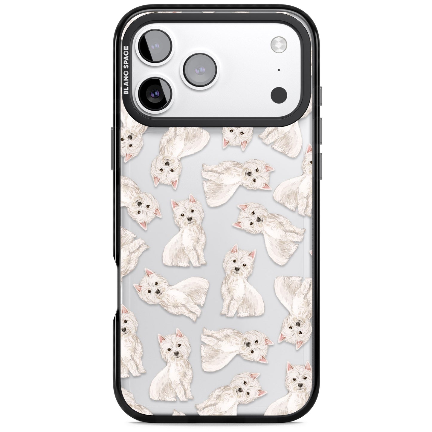 Motif de chien Westie