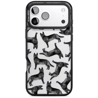 German Shepherd Pattern Black
