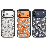 Aquarellzeichnung eines Zwergschnauzers