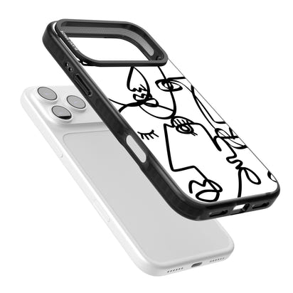 Art abstrait en noir et blanc