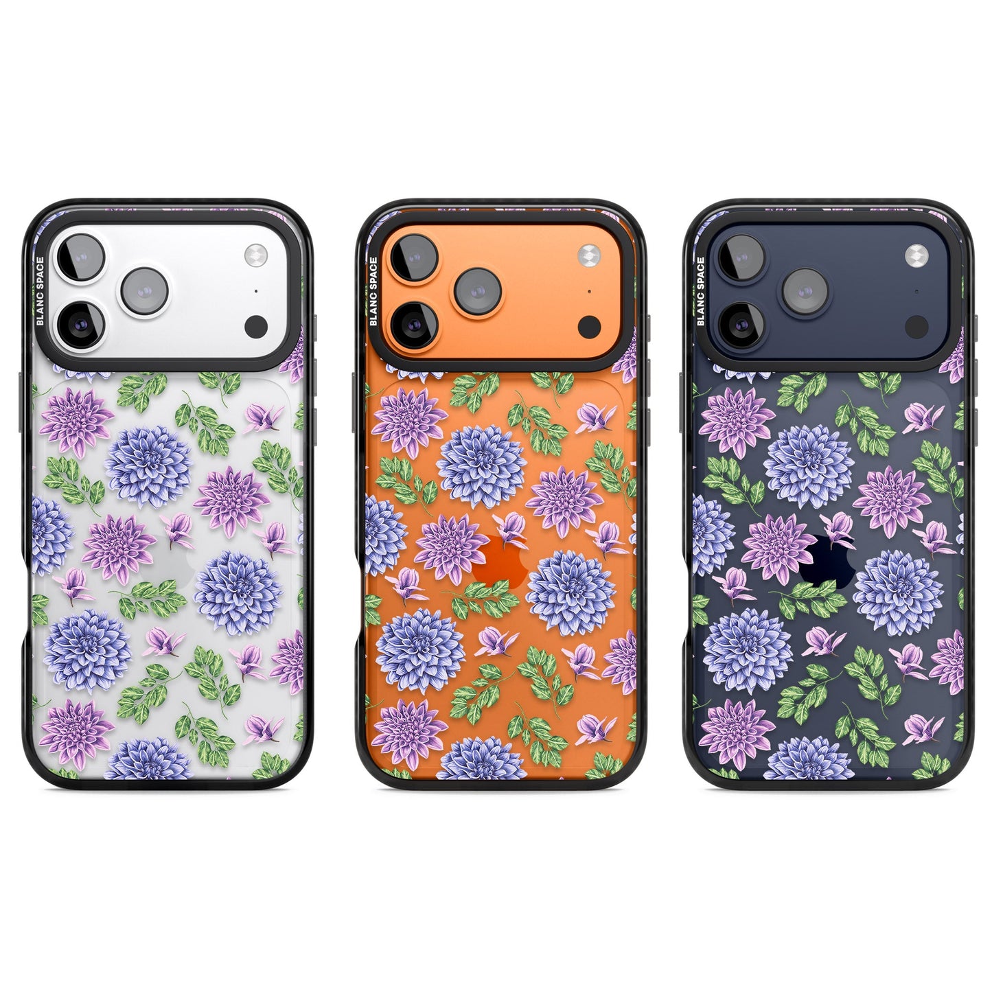 Purple Dahlias Floral