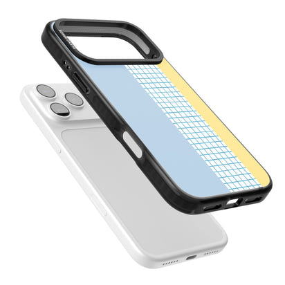 Abstract Grid Blue & Yellow