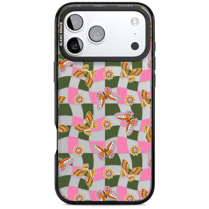 Wavy Butterfly Checked Pattern