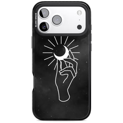 Hand Holding Celestial Moon