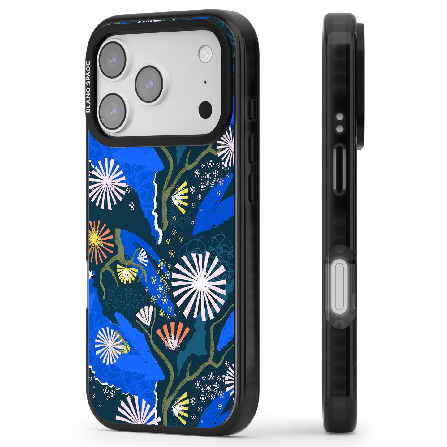 Dark Botanicals Abstract Pattern