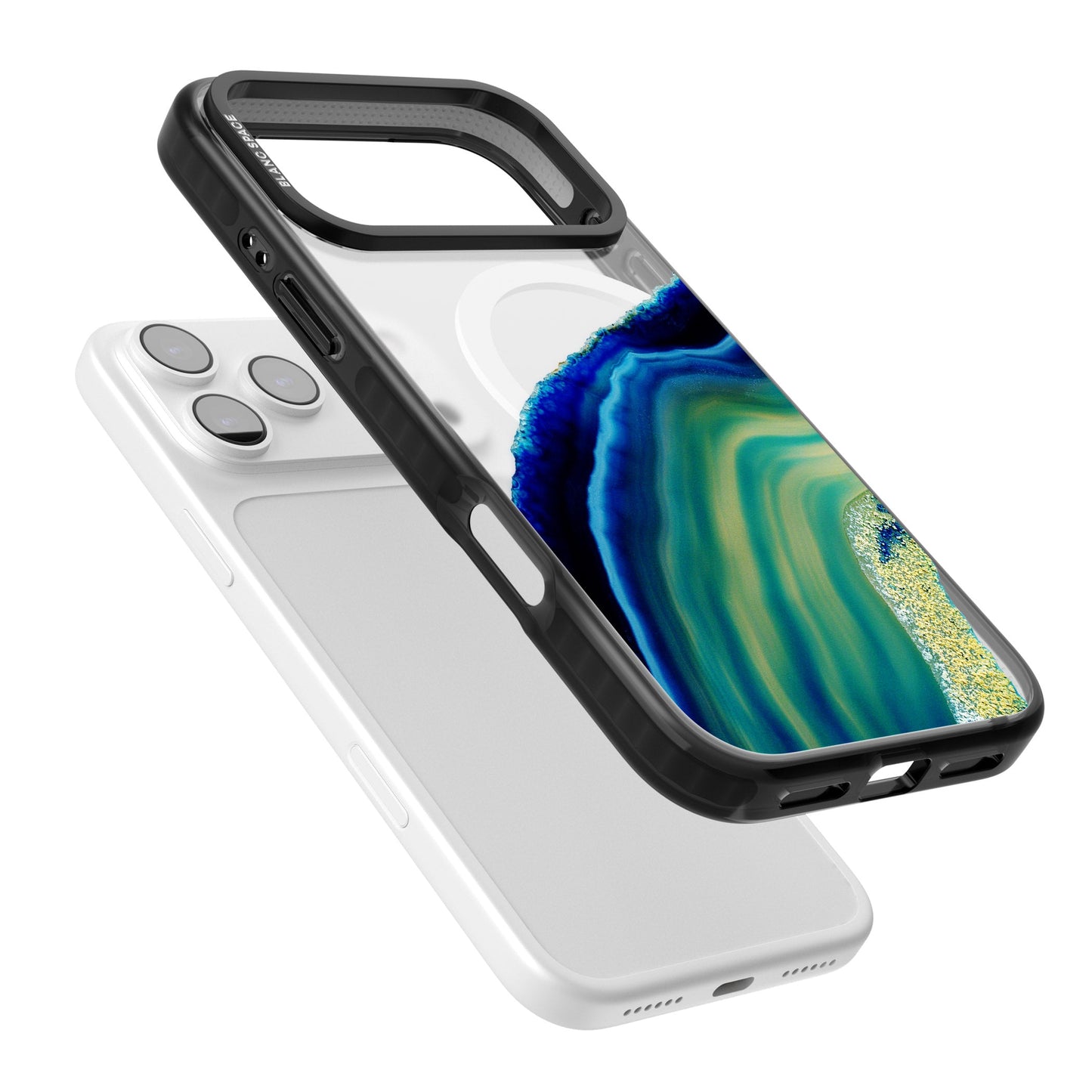 Grüne und blaue Smaragd-Geode