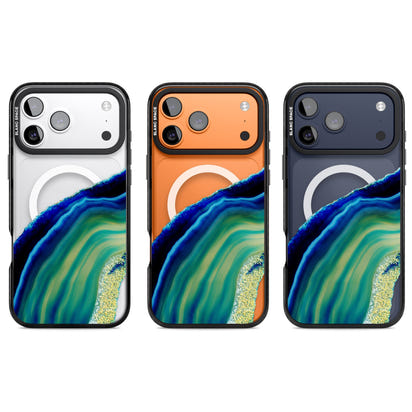 Grüne und blaue Smaragd-Geode