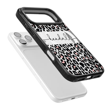 Personalised Cursive Leopard Spots