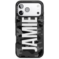 Personalised Black Camo Name Vertical