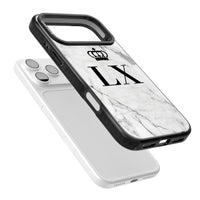 Personalised Initial Crown Marble