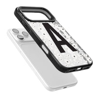 Initiale en gras personnalisée et florale