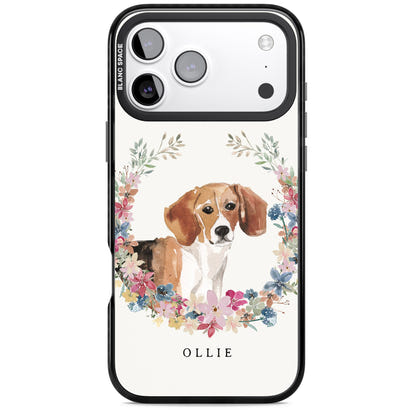 Personalised Beagle Floral Portrait