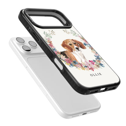 Personalised Beagle Floral Portrait