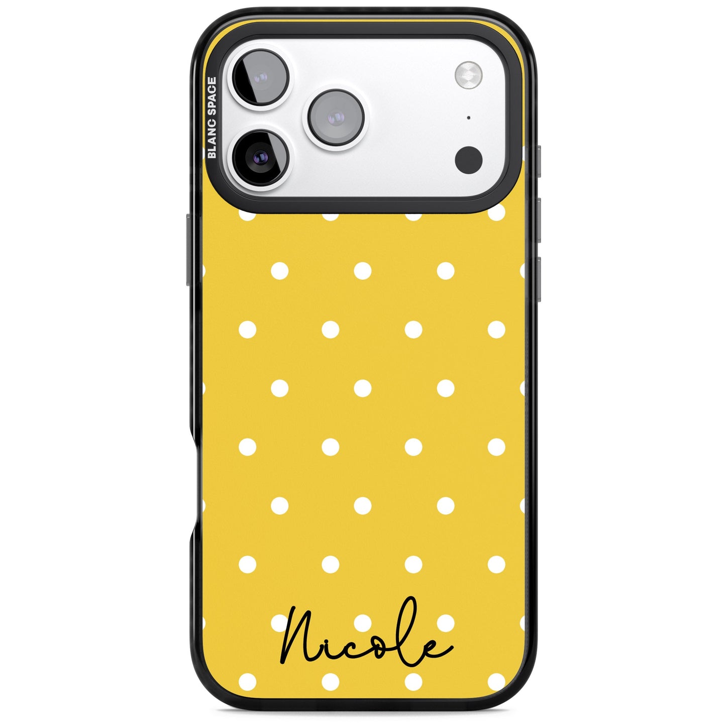 Personalised Yellow Polka Dot