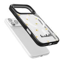 Personalised White Daisies & Cursive