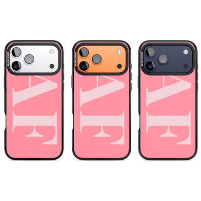 Personalised Light & Dark Pink Green Letters