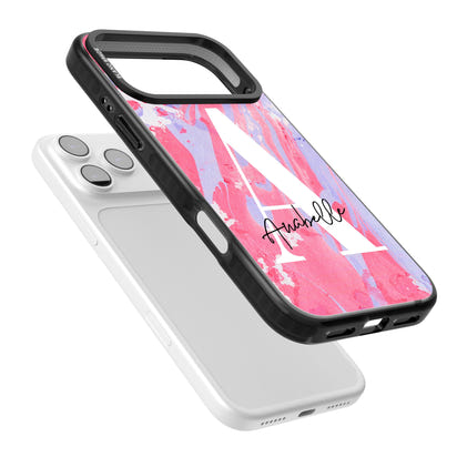 Personalised Pink & Purple Marble