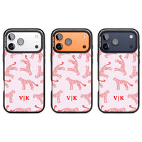 Guépard rouge et rose personnalisé