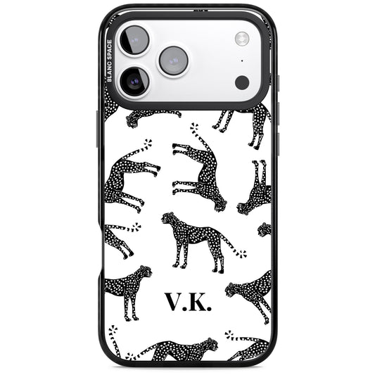 Personalised Black & White Cheetah Pattern