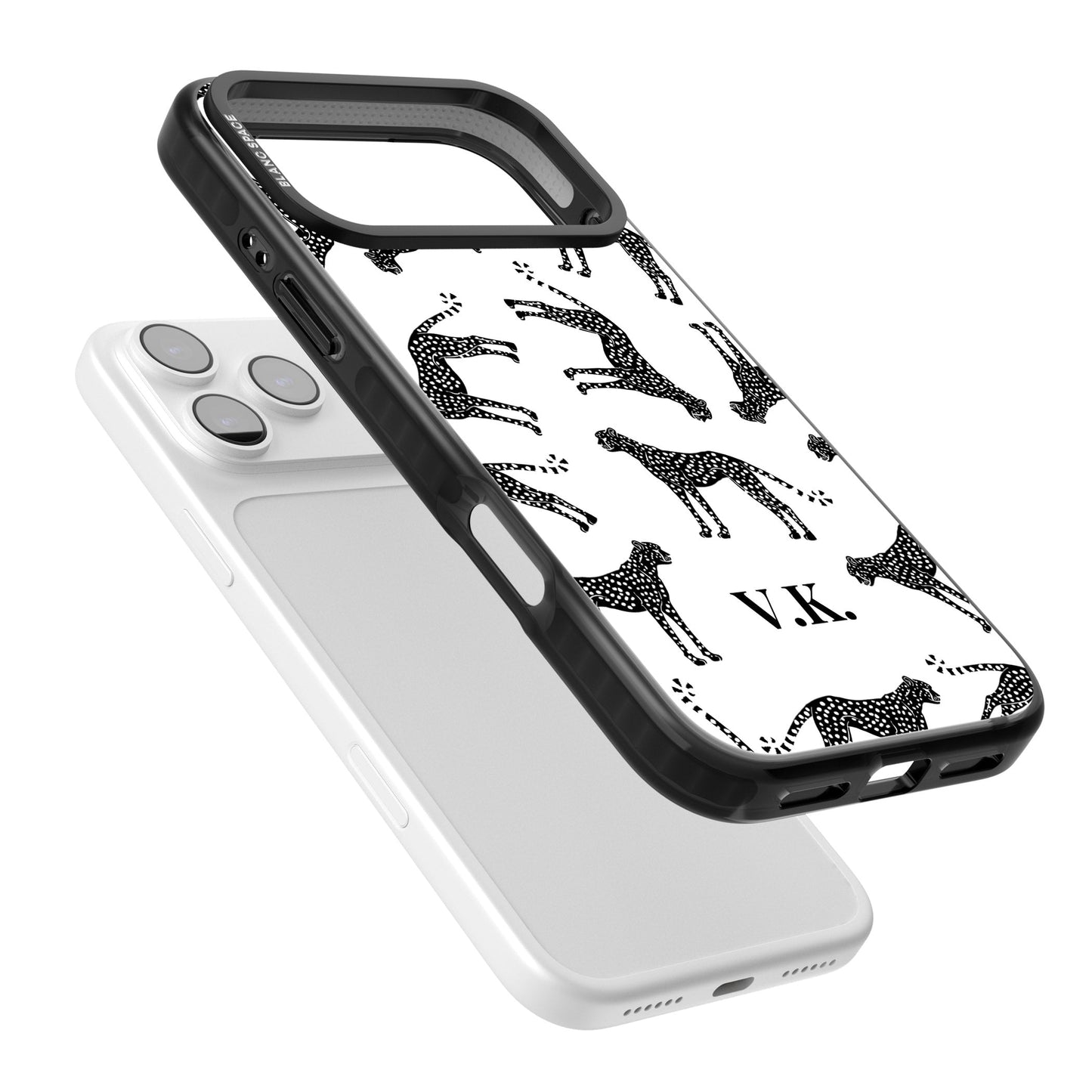 Personalised Black & White Cheetah Pattern