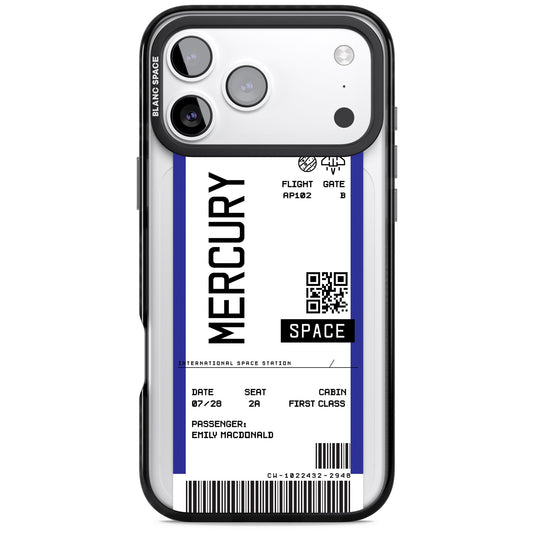 Personalised Mercury Travel Ticket
