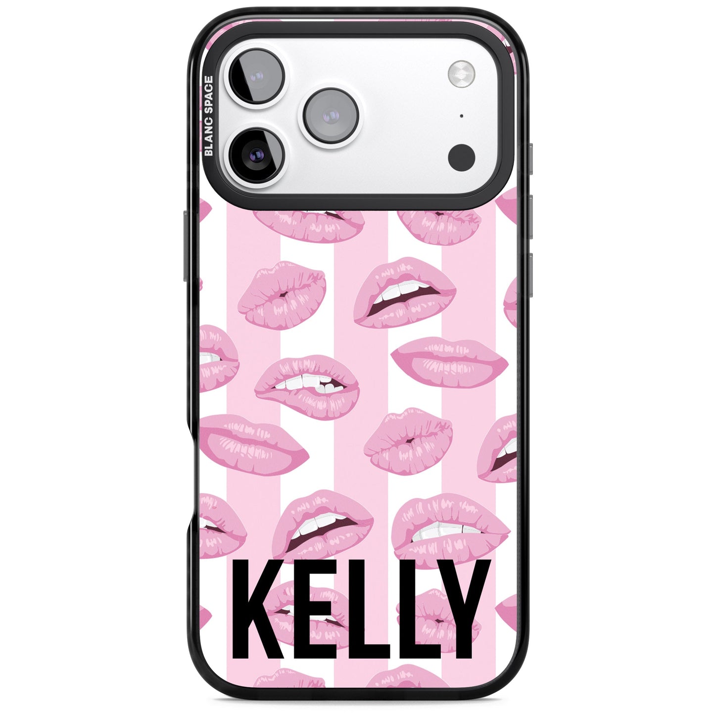 Personalised Pink Stripes & Lips