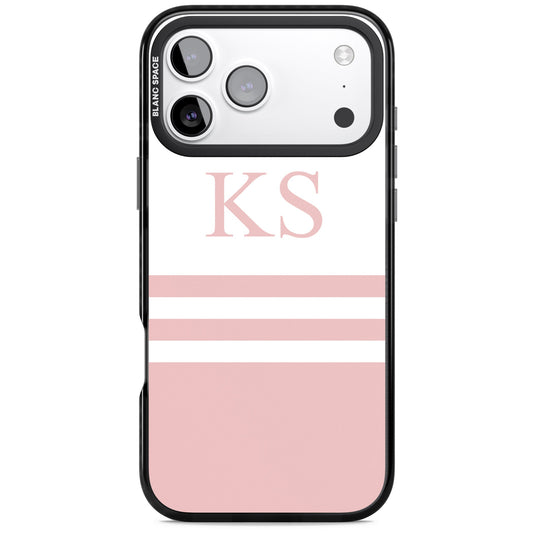 Personalised Pink Stripes & Initials