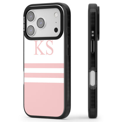 Personalised Pink Stripes & Initials