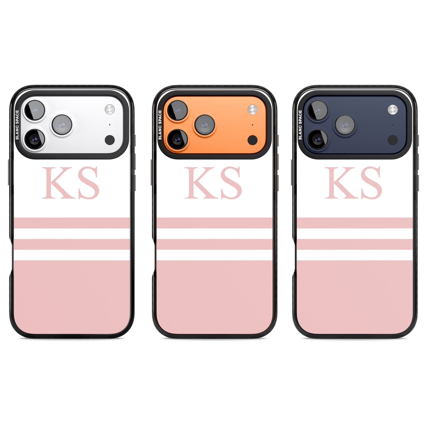 Personalised Pink Stripes & Initials