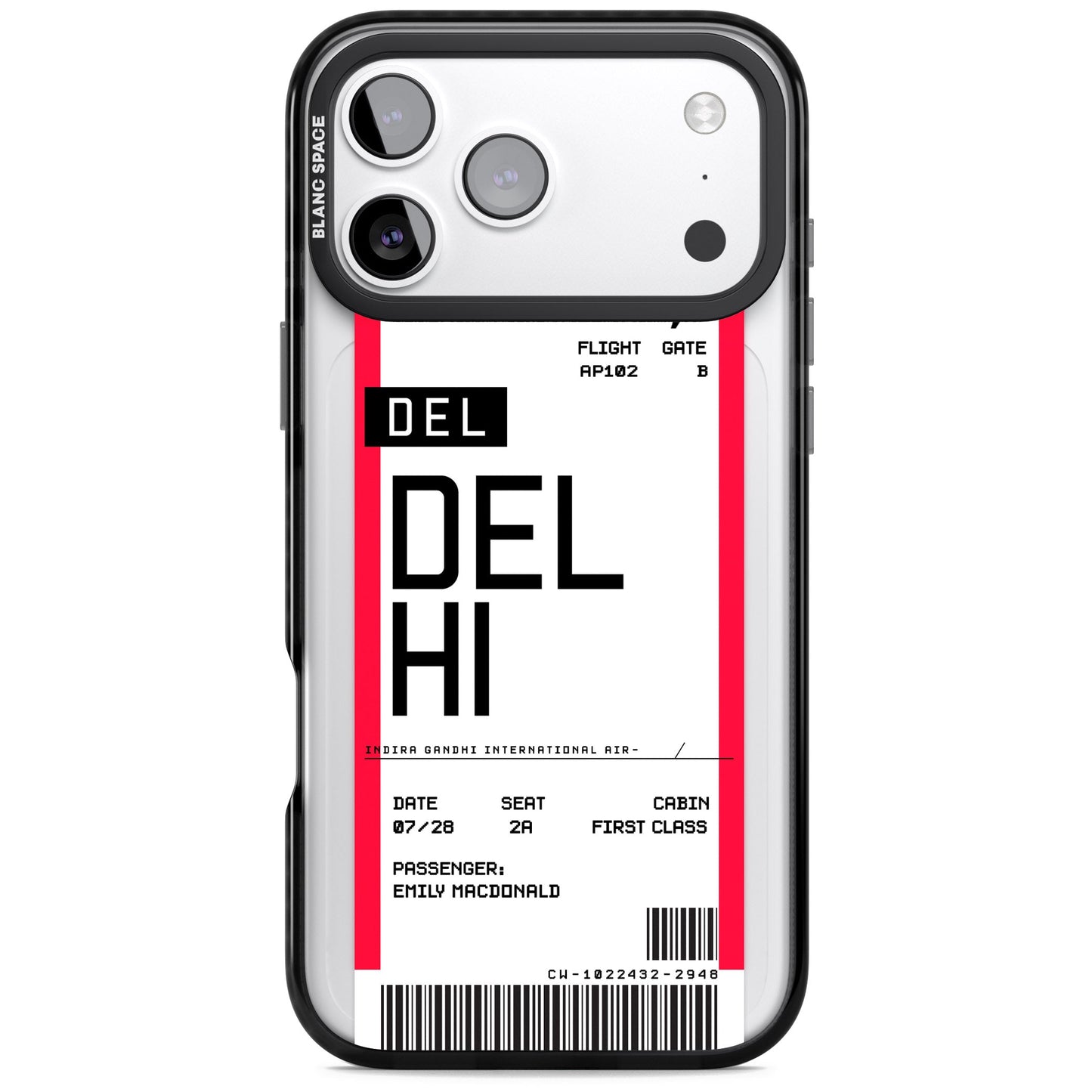Personalised Delhi Boarding Pass