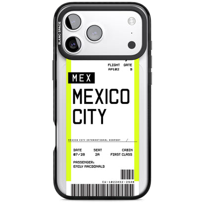 Carte d'embarquement personnalisée pour Mexico