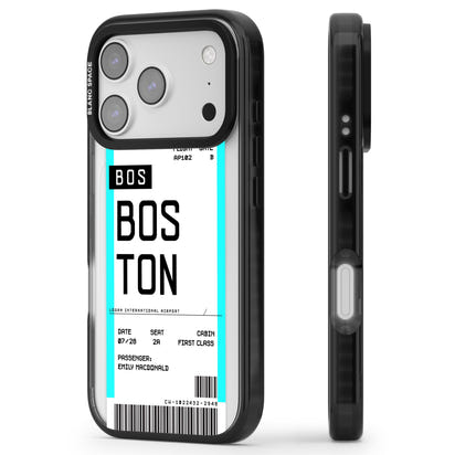 Personalised Boston Boarding Pass