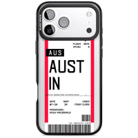Personalised Austin Boarding Pass