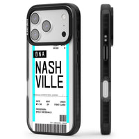 Carte d'embarquement personnalisée pour Nashville