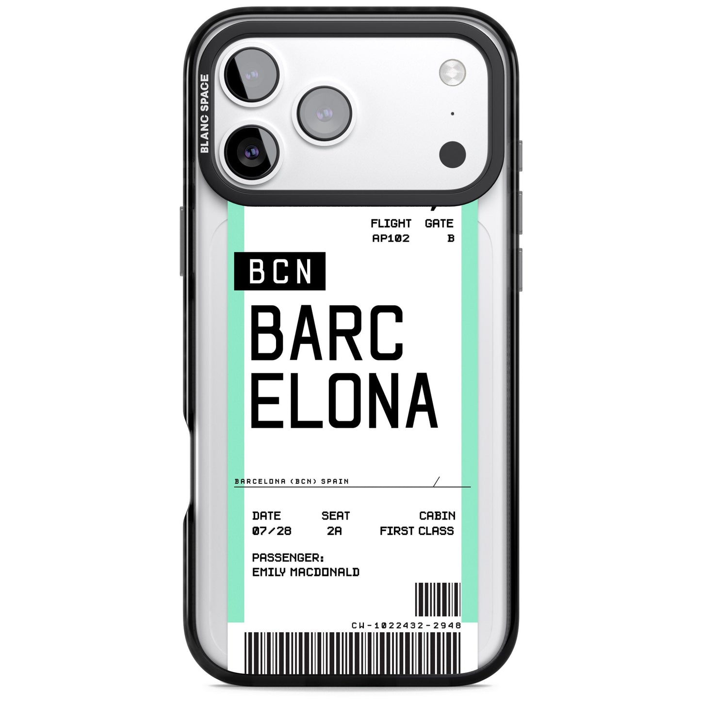 Personalised Barcelona Boarding Pass