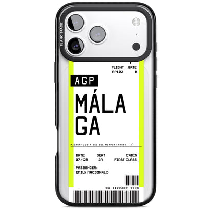 Personalised Málaga Boarding Pass